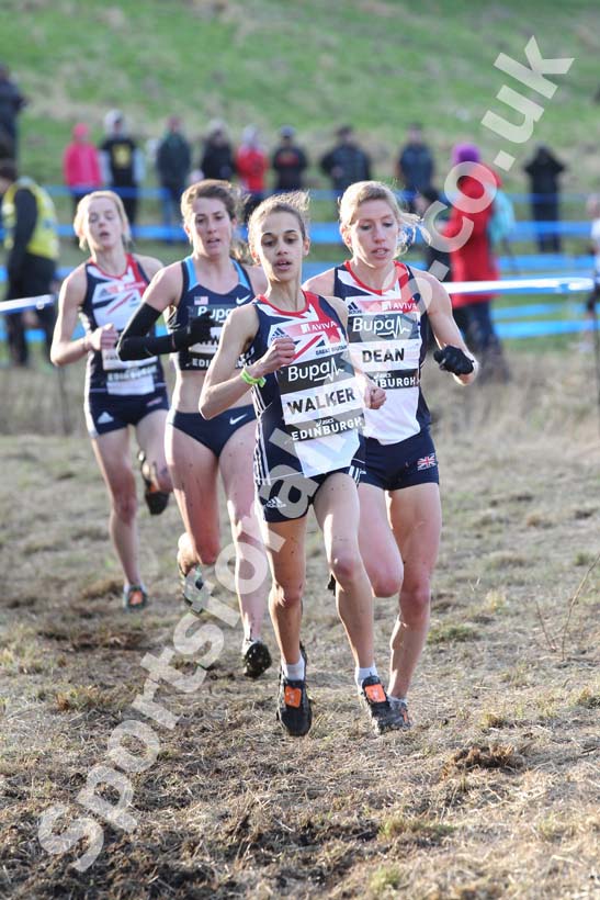 Hannah Walker and Hatti Dean, Senior Women, BUPA Great Edinburgh Cross Country.